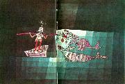 Paul Klee stridsscen i den fantastiska komiska operan Sweden oil painting artist